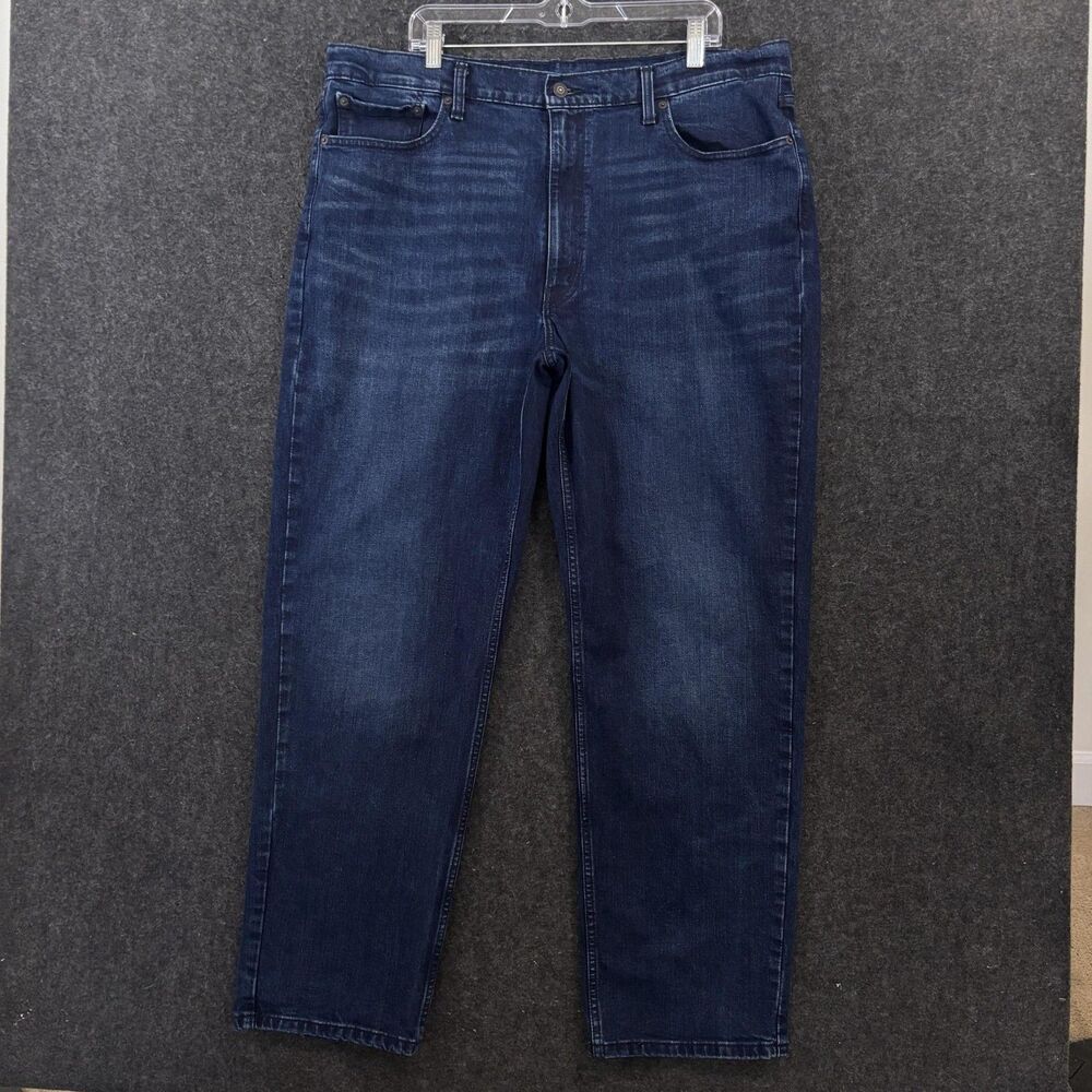 Levis 550 Jeans Men's 40x32 Blue Medium Wash Relaxed Fit Tapered Stretch Denim